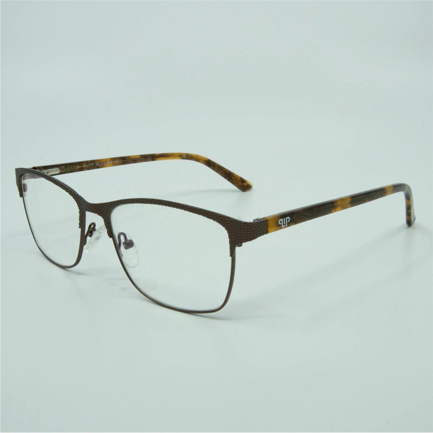 Clipp Glasses Amber barna szemüveg jobbról