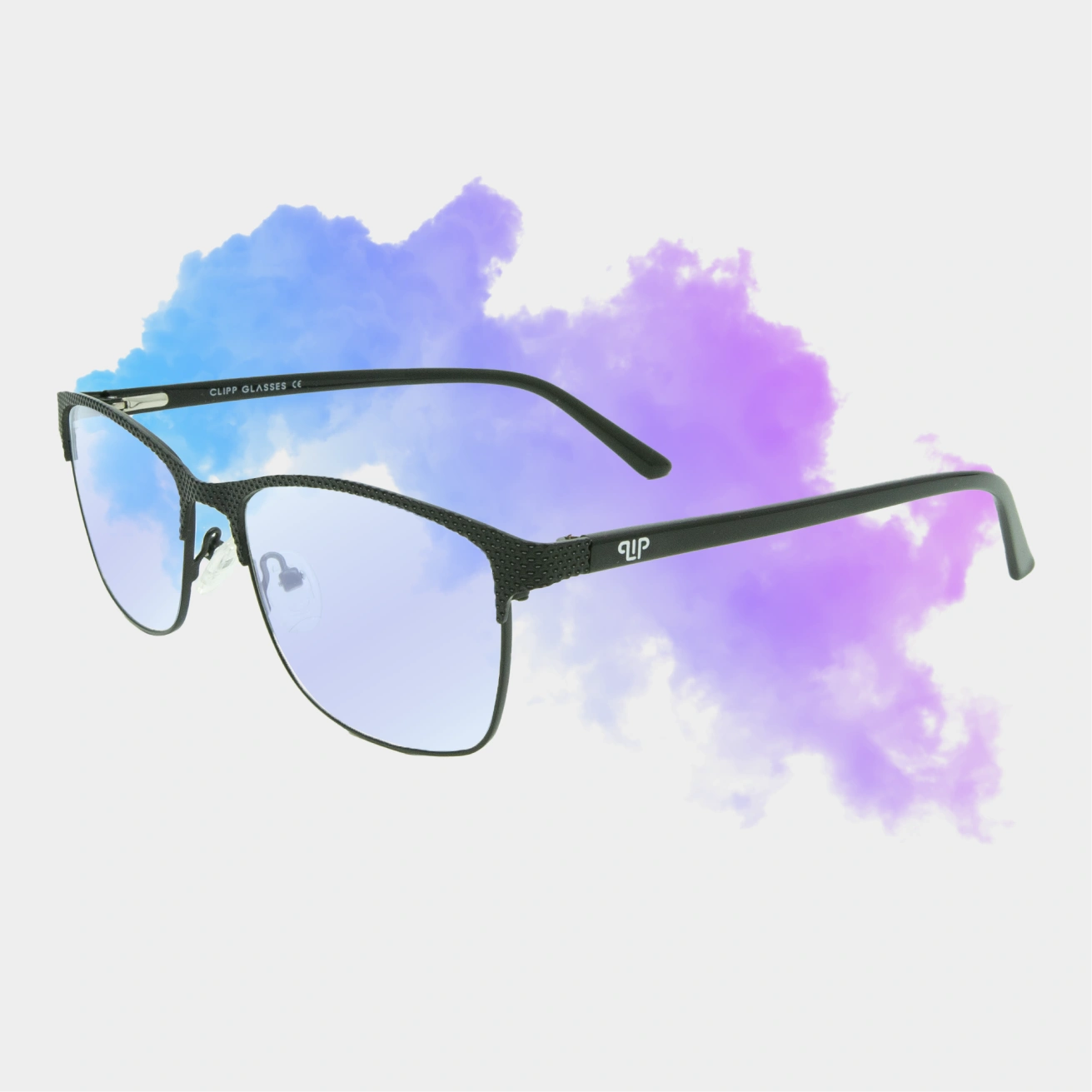 Clipp Glasses Amber fekete szemüveg balról