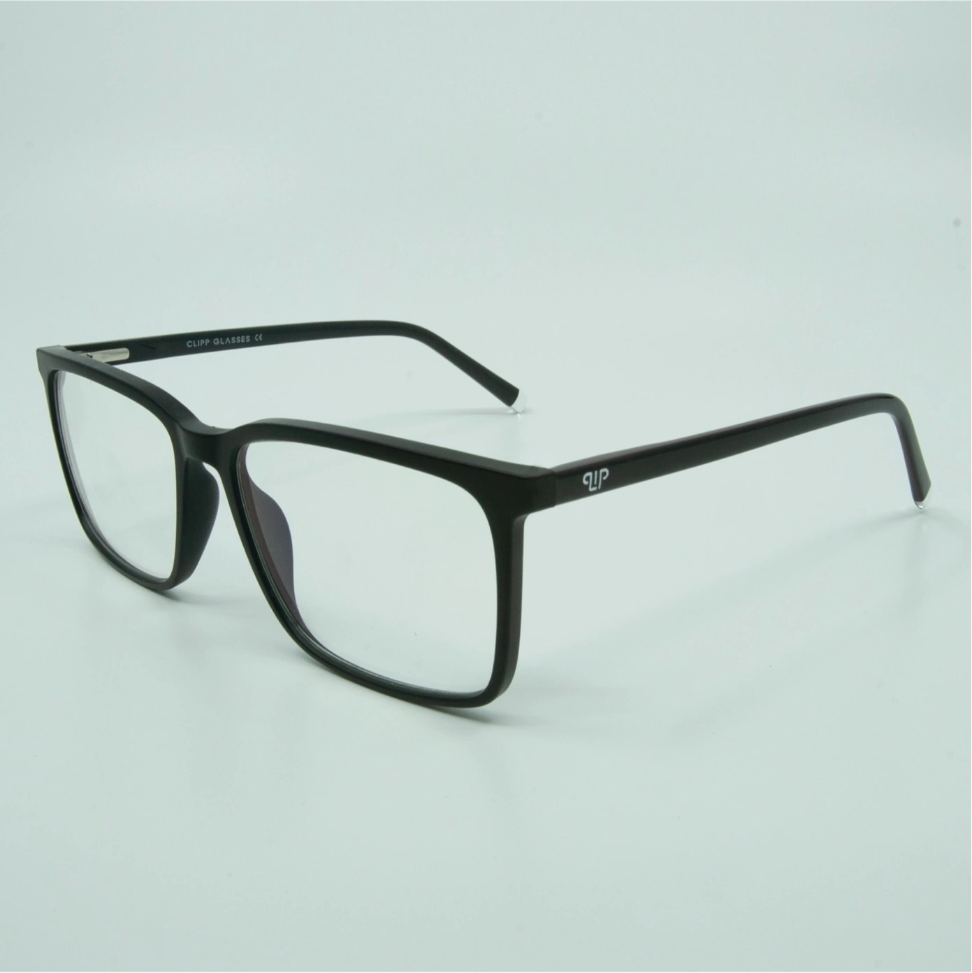 Clipp Glasses fekete hale kékfény szűrő szemüveg balról