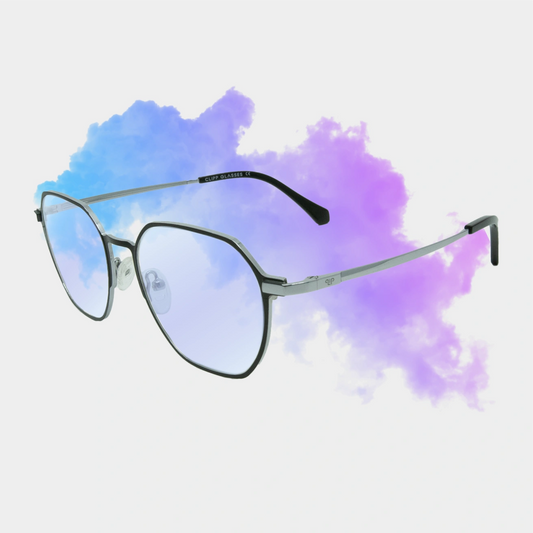 Clipp Glasses fekete pixel kékfény szűrő szemüveg jobbról