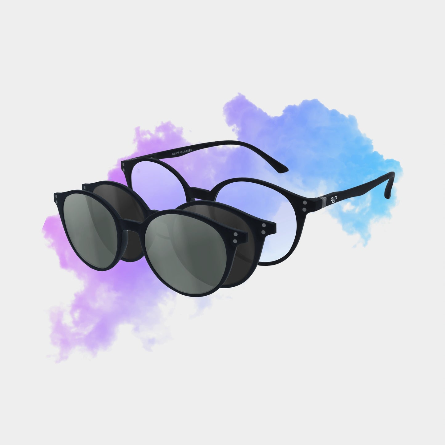 Clipp Glasses Sierra monitor szemüveg fekete és ezüst fedőlencsével