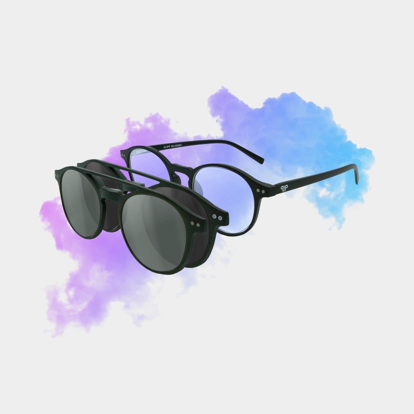 Clipp Glasses Sierra+ monitor szemüveg fekete és ezüst fedőlencsével