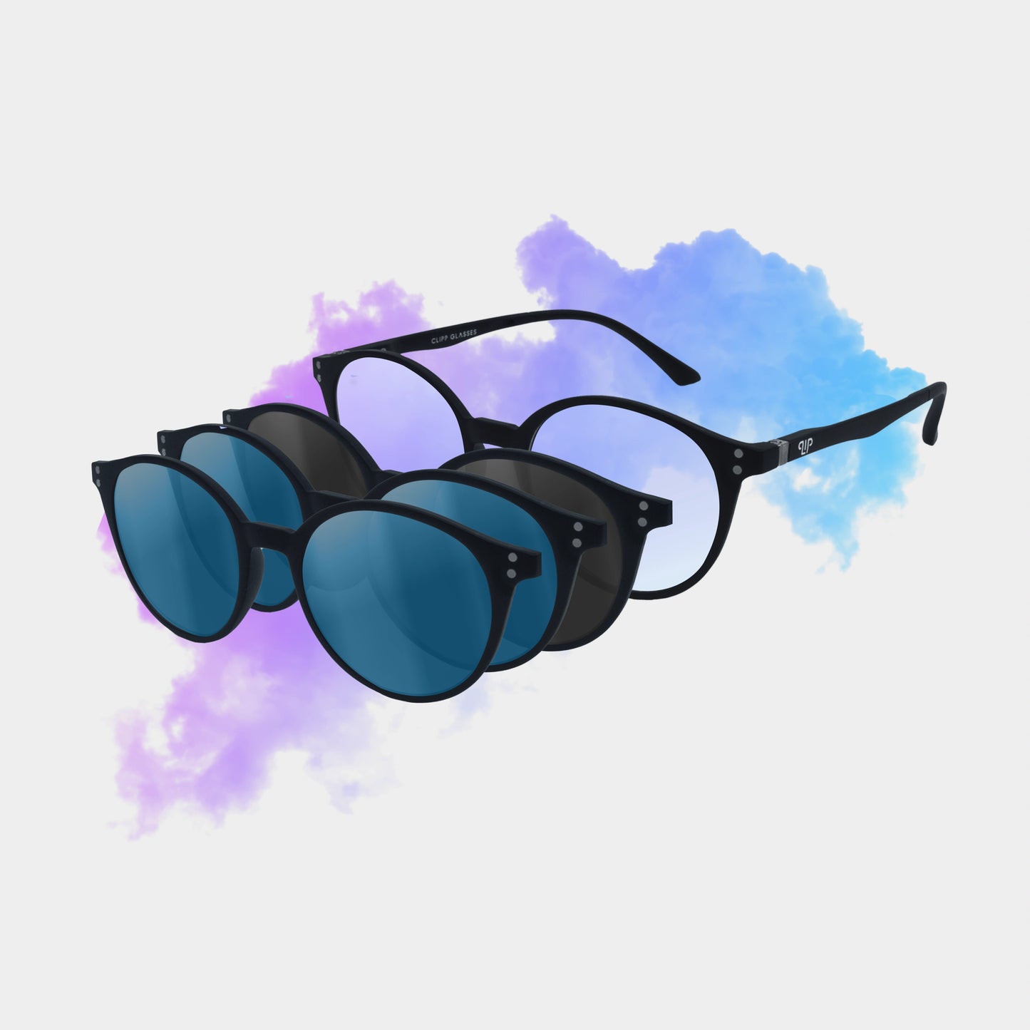 Clipp Glasses Sierra monitor szemüveg fekete, kék és kék fedőlencsével