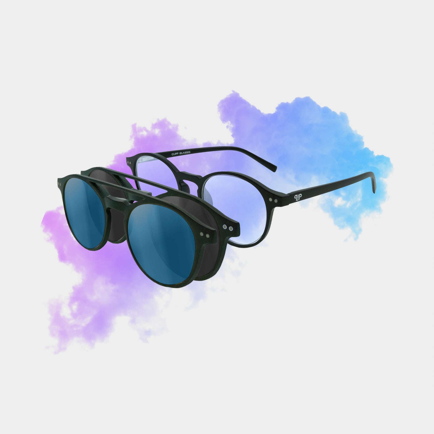 Clipp Glasses Sierra+ monitor szemüveg fekete és kék fedőlencsével