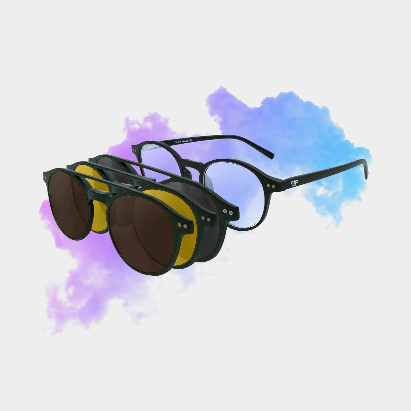 Clipp Glasses Sierra+ monitor szemüveg fekete, sárga és barna fedőlencsével