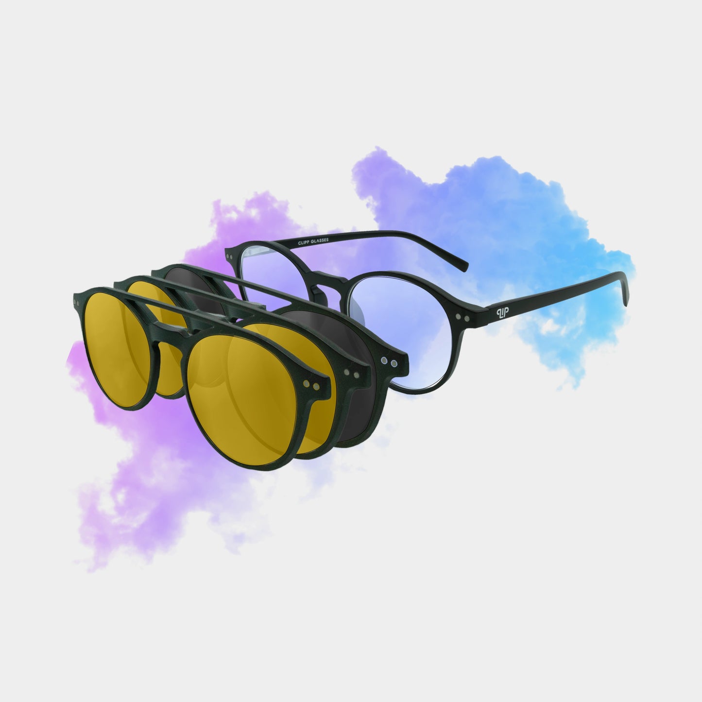 Clipp Glasses Sierra+ monitor szemüveg fekete, sárga és sárga fedőlencsével