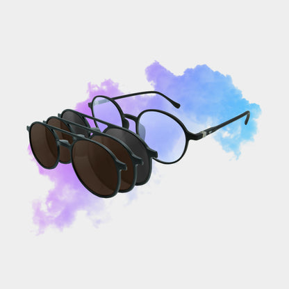 Clipp Glasses Harry monitor szemüveg fekete, barna és barna fedőlencsével