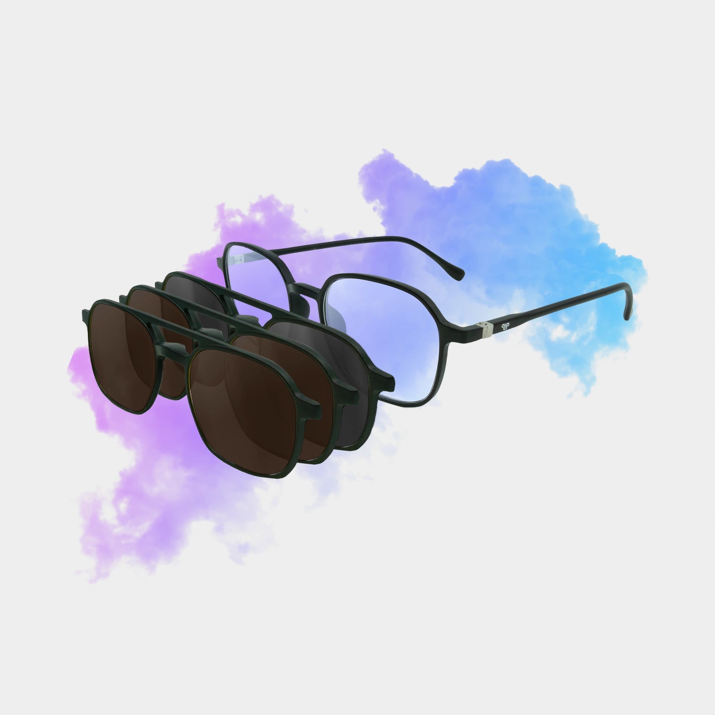 Clipp Glasses Hex monitor szemüveg fekete barna és barna fedőlencsével