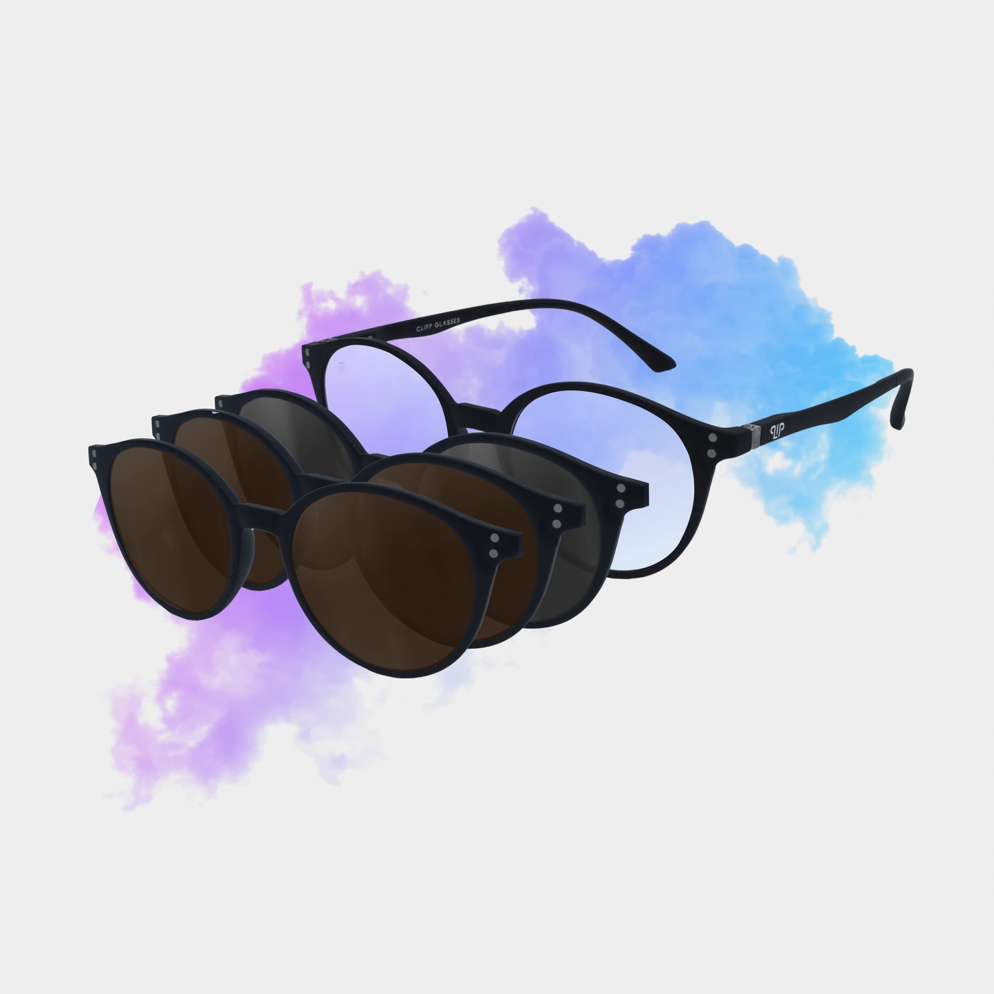 Clipp Glasses Sierra monitor szemüveg fekete, barna és barna fedőlencsével