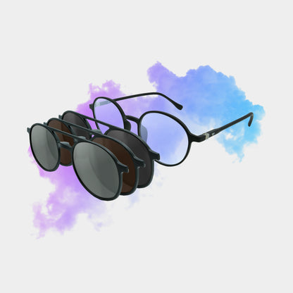 Clipp Glasses Harry monitor szemüveg fekete, barna és ezüst fedőlencsével