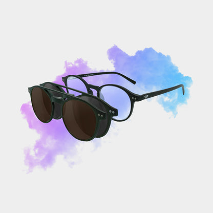Clipp Glasses Sierra+ monitor szemüveg fekete és barna fedőlencsével