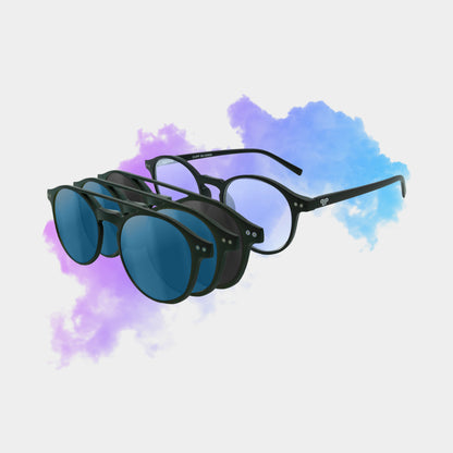 Clipp Glasses Sierra+ monitor szemüveg fekete, kék és kék fedőlencsével