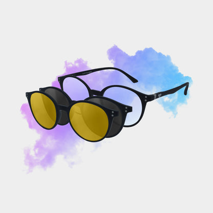 Clipp Glasses Sierra monitor szemüveg fekete és sárga fedőlencsével