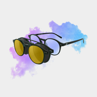 Clipp Glasses Sierra+ monitor szemüveg fekete és sárga fedőlencsével