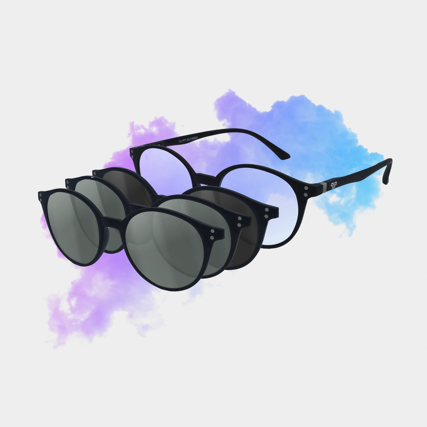Clipp Glasses Sierra monitor szemüveg fekete, szürke és szürke fedőlencsével